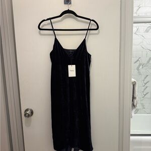 Theory Midnight Blue Velvet Dress